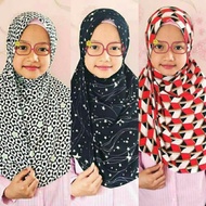 Tudung Safiyya Kids Semi instant shawl