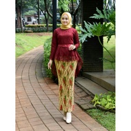 ALORA SET BATIK KURUNG MODEN LACE FISHTAIL