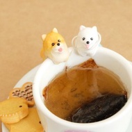 全手作 博美犬 杯緣子 掛杯博美犬茶包架