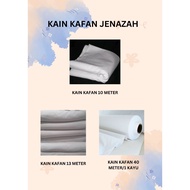KAIN KAFAN 1 METER/10 METER/13 METER/40 METER KAIN PUTIH COTTON KAIN ANDUK KAIN BALUT JENAZAH KAIN P