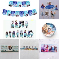 Frozen Bunting flag - frozen topper - frozen plate - frozen crown - frozen invitation - frozen banne