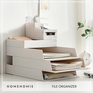 Homehomie File organizer File Holder Document Organizer Items Holder Stackable File Tray Multi Step 
