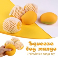 Mango Slow Rebound Pinch Music Decompression Vent Toy Squishy Toy Pinch Stress Relief Pinch Toy Simulation Mango