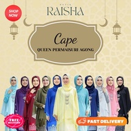 CAPE QUEEN PERMAISURI AGONG VIRAL | PEACH/MOCHA/CREAM/KUNING CAIR