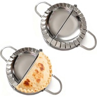 2 Pcs 6 Inch Stainless Steel Tortilla Sealer Crimper, Tortilla Crimper, Empanada Press, Tortilla Mak