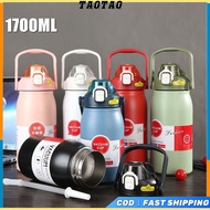 Portable Thermos with Straw 314 Stainless Steel Thermal Mug Tumbler Cup Sports Vacuum Flasks Cold an