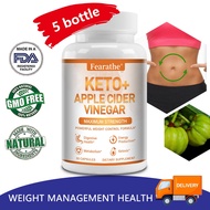 Keto + ACV Capsules - Weight Loss, Appetite Suppression, Body Detoxification, Digestive Health