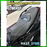 YAMAHA XMAX250 V2 LOWERED NEMO STYLE COMFORT SEAT LEATHER XMAX 250 SEAT 100% COMFORT CUSHION YAMAHA 