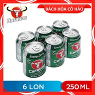 LỐC 6 LON NƯỚC TĂNG LỰC ENERGY DRINK CARABAO 250ML