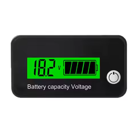 6136 Battery Capacity Indicator DC Voltmeter DC 8V-90V Lead Acid Lithium LiFePO4 Battery Tester Powe