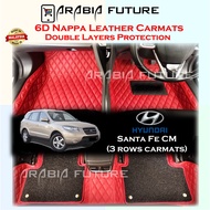 Hyundai Santa Fe CM 6D Floor mat Premium Carmats carpet kereta RUGGA6D Custom Made SUV Nappa Leather