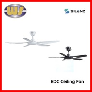 SILENZ EDC LED/ Non LED DC MOTOR Remote Ceiling Fan 56/42 inches 3 Colour LED