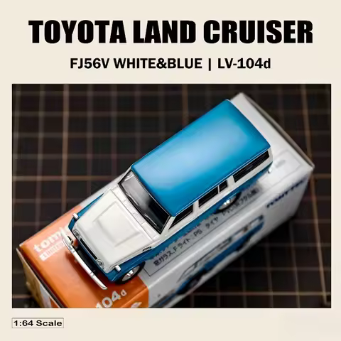 TAKARA TOMY TOMYTEC 1/64 TLV--104d Toyota Land Cruiser FJ56V Alloy Motor Vehicle Diecast Models Car 
