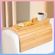 Couch Cup Holder Natural Bamboo Sofa Armrest Tray Foldable Sofa Cup Holder Anti-Slip Couch Arm Cup H