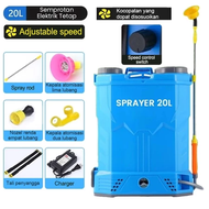 Sprayer Pertanian Knapsack Electric dan Manual 2in1 Sprayer 20L