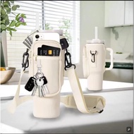 Tyeso Tumbler Carrier Pouch Bag With Mobile Wallet Pocket And Shoulder Strap For 900-1200ml Sarung B