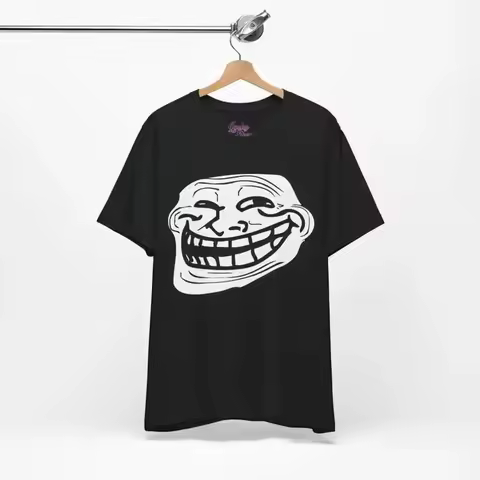 Troll Face Meme T Shirt Y2K 2000's Internet Funny Terrorcore Humo
