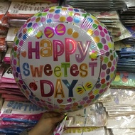 Happy Sweetest Day Foil Balloon 18 inches
