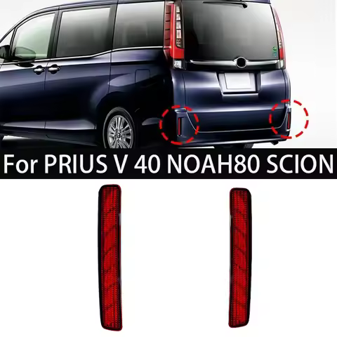 LED Rear Bumper Reflector Brake Light For TOYOTA NOAH VOXY 80 Prius 40 Warning Lamp