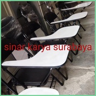Kursi lipat kuliah cat warna hitam bekas rekondisi CHITOSE Futura dll