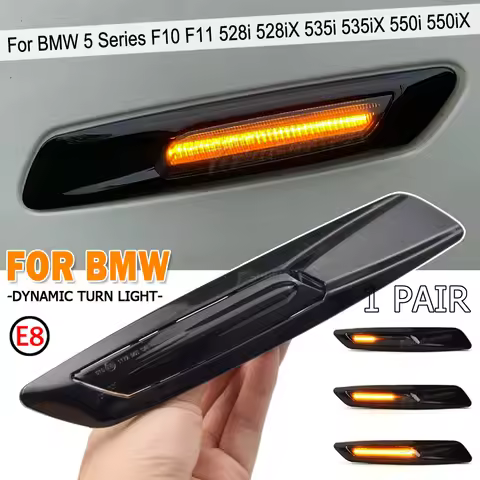 Turn Signal Lamps For BMW 5 Series F10 F11 528i 528iX 535i 535iX 550i 550iX Hybrid 5 Dynamic Side Ma