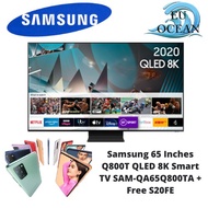 [ Samsung Year End Promotion  ] Samsung 65 Inches Q800T QLED 8K Smart TV SAM-QA65Q800TA + Free S20FE