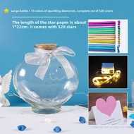 gumahus | Sparkle Star Origami Paper Glitter Paper Lucky Star Craft Paper Star Quilling Paper 5-poin