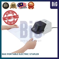 【READY STOCK】MAX PORTABLE ELECTRIC STAPLER | HEAVY DUTY FLAT CLINCH | BH-11F EH-70FII