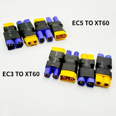 XT60 Male Female to EC5 EC3 Male Female Connector Plug Adapter for RC FPV Vehicle Lipo Battery Esc