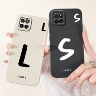 For Samsung Galaxy A81 Phone Cover For Samsung A81 Case Simple Fashion Letters A-Z Pattern Design Si