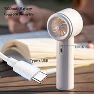 【FAS】-Portable Hand Fan Outdoor 3000mAh Battery Powerful 100-High Speed Led Display Handheld Fan Rec