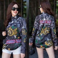 เสื้อตกปลา เสื้อแขนยาว JK Thailand เสื้อกันยูวี ลาย CHADO THAI  ป้องกันรังสี UV 80% แห้งเร็ว
