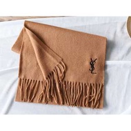 《現貨》YSL-Saint-Laurent素面純羊毛熱賣圍巾(駝色)