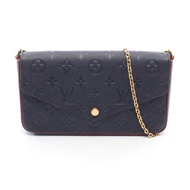 [二手] 路易威登LOUIS VUITTON肩背包 Pochette Felicie Monogram Empreinte Marine Rouge M64099 Marine Rouge 皮革 Po