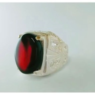 CINCIN BATU AKIK YAMAN SULUH MERAH ASLI