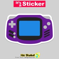 GBA Gameboy Advance Cute Purple Sticker Gamer Gaming Sticker Waterproof Vinyl Material