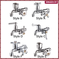 [ShiwakiedMY] Plastic Water Faucet Tap Wall Mounted Basin Sink Dual Handle Replacement for Yard Lawn