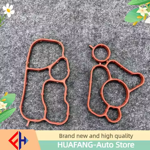 2pcs Oil Cooler Gasket Seal For 06j117070a Golf A3 2008-2013 2.0t 06j117070c 06k115441a 06j115441 06