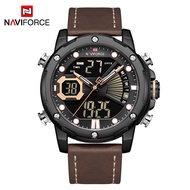 Naviforce 9172 ผู้ชายนาฬิกาหรูแฟชั่นกีฬาควอตซ์นาฬิกาข้อมือกันน้ำหนังสายนาฬิกาข้อมือ