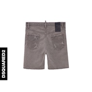 DSQUARED2 Onelife Men's Straight Soot Ripped Casual Denim Shorts