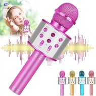 CORSAKI Wireless Karaoke Microphone, Reverb Sound Effects With Speaker Voice Changing Microphone, Po