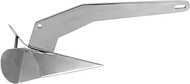 5KG 11lbs Boat Anchor, Stainless Steel Plow Marine Anchor, High - Tensile 316 Stainless Steel with B