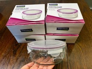 韓國製 Glasslock 強化玻璃食物盒 圓型 保鮮盒