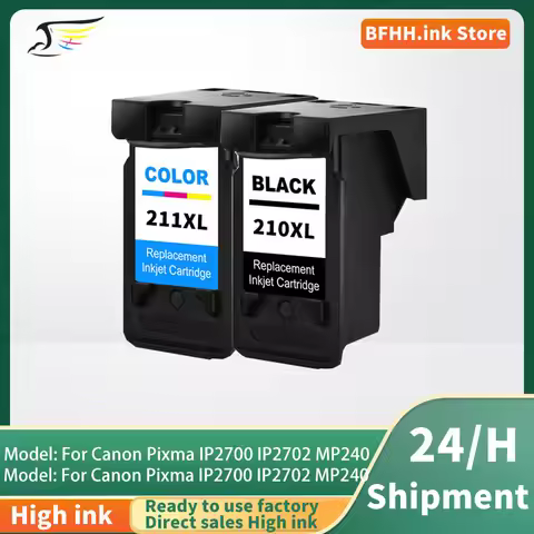 210 211 PG210 CL211 Ink Cartridge Compatibe 210XL 211XL PG-210 CL-211 for Canon Pixma IP2700 IP2702 