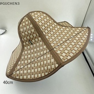 GUCHEN3🦋 Foldable Straw Hat Practical Sun Protection Farming Beach Hat Large Eaves Fan Cap Hexagonal