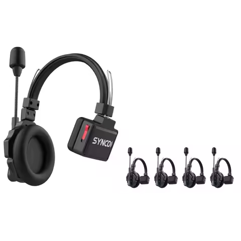 SYNCO Xtalk X5 Wireless Intercom System 2.4G Communication Headset Wireless Microphone