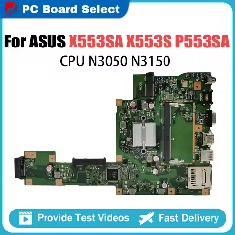 For ASUS A550V W50V X550V FH5900V Mainboard UX550VD X550VX X550CC U5500V Laptop Motherboard CPU i3 i