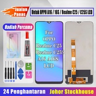Original Skrin Untuk OPPO A16 / 16S / Realme C25 / C25S LCD