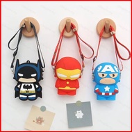 Elle Marvel Kids Bag Cute Spiderman Ironman Batman kids Wallet Cartoon Avengers Heros Coin Purse Kid