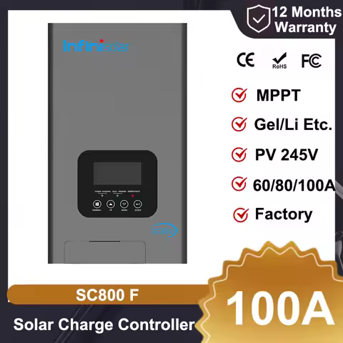 Infinisolar MPPT Solar Charge Controller 60A 80A 100A High Efficiency PV 245V Solar Charger Gel LI B